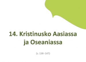 Kristinusko aasiassa ja oseaniassa