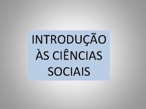 INTRODUO S CINCIAS SOCIAIS BIBLIOGRAFIA LEMOS FILHO Arnaldo