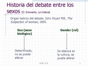 Historia del debate entre los sexos D Schwanitz