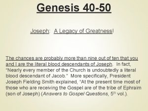 Genesis 40:50