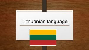 Lithuanian alphabet