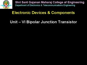 Shri Sant Gajanan Maharaj College of Engineering Department