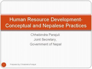 Hrd practices in nepalese organization