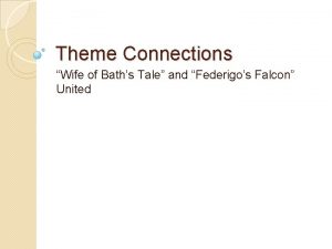 Federigo's falcon theme