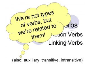 Helping verbs and linking verbs