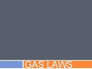 Different gas laws