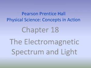 Pearson Prentice Hall Physical Science Concepts in Action