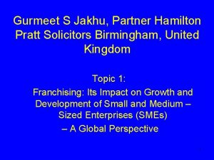 Gurmeet S Jakhu Partner Hamilton Pratt Solicitors Birmingham