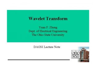 Wavelet transform definition