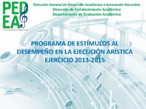 Direccin General de Desarrollo Acadmico e Innovacin Educativa