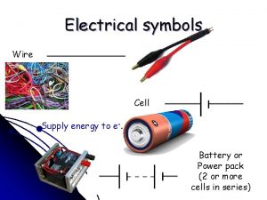 Electrical symbols battery