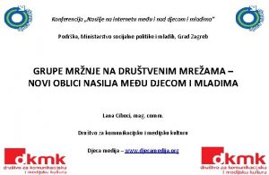 Konferencija Nasilje na internetu meu i nad djecom