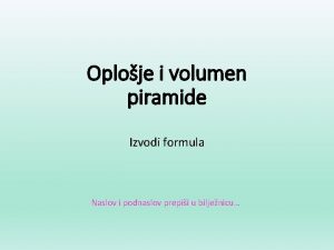 Piramide formula volumen