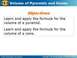 11-3 practice volumes of pyramids and cones
