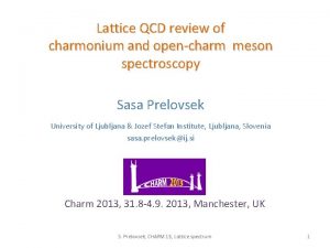 Lattice QCD review of charmonium and opencharm meson