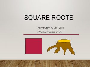 Laws of square roots