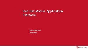 Red hat mobile application platform