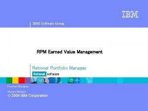 Ibm rational portfolio manager