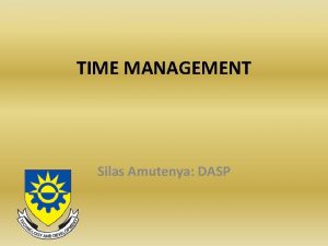 External time wasters External time wasters