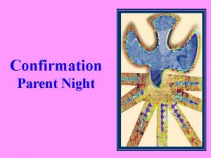 Confirmation prayer from parents