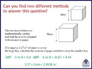 Scale factor volume