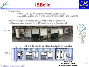 IBBelle Original plan copy ATLAS IBL system two