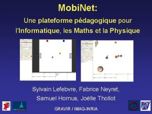 Mobi Net Une plateforme pdagogique pour lInformatique les