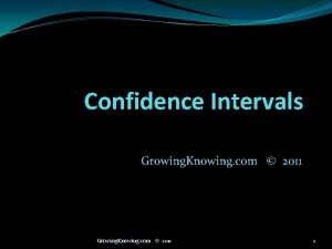 Lower confidence interval