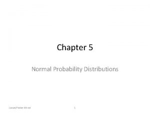 Properties of normal probability distribution