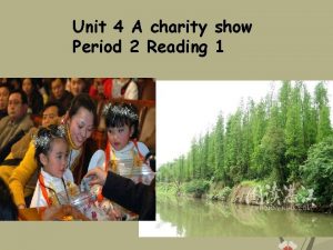 Charity reading