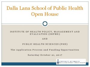 Dalla lana school of public health admissions