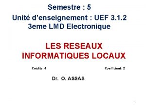 Semestre 5 Unit denseignement UEF 3 1 2