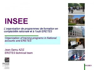 INSEE Lorganisation de programmes de formation en comptabilit