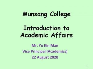 Assessment munsang