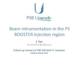 Beam Intrumentation in the PS BOOSTER injection region