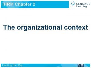 IHRM Chapter 2 International Human Resource Management Managing