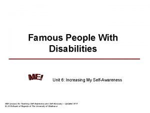 Celebrities with learning disabilities