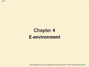 Slide 4 1 Chapter 4 Eenvironment Chaffey Digital