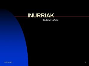 INURRIAK HORMIGAS 12032021 1 HAUR HEZKUNTZA 4 urte