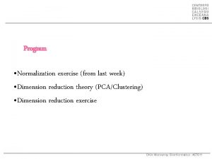 Normalization exercises