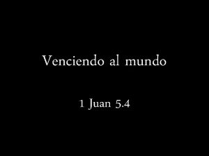 1 juan 5 4