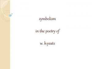 Symbolism in yeats poetry
