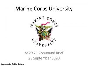 Us marine corps university