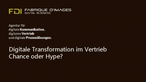 Digitale Transformation im Vertrieb Chance oder Hype Kennen