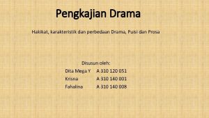 Drama puisi adalah