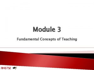 Module 3 Fundamental Concepts of Teaching Slide 3