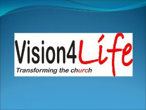 Resources to help churches transform their life transform