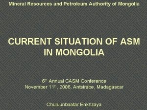 Mineral resources and petroleum authority of mongolia
