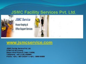 JSMC Facility Services Pvt Ltd www jsmcservice com