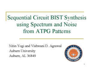 Sequential Circuit BIST Synthesis using Spectrum and Noise